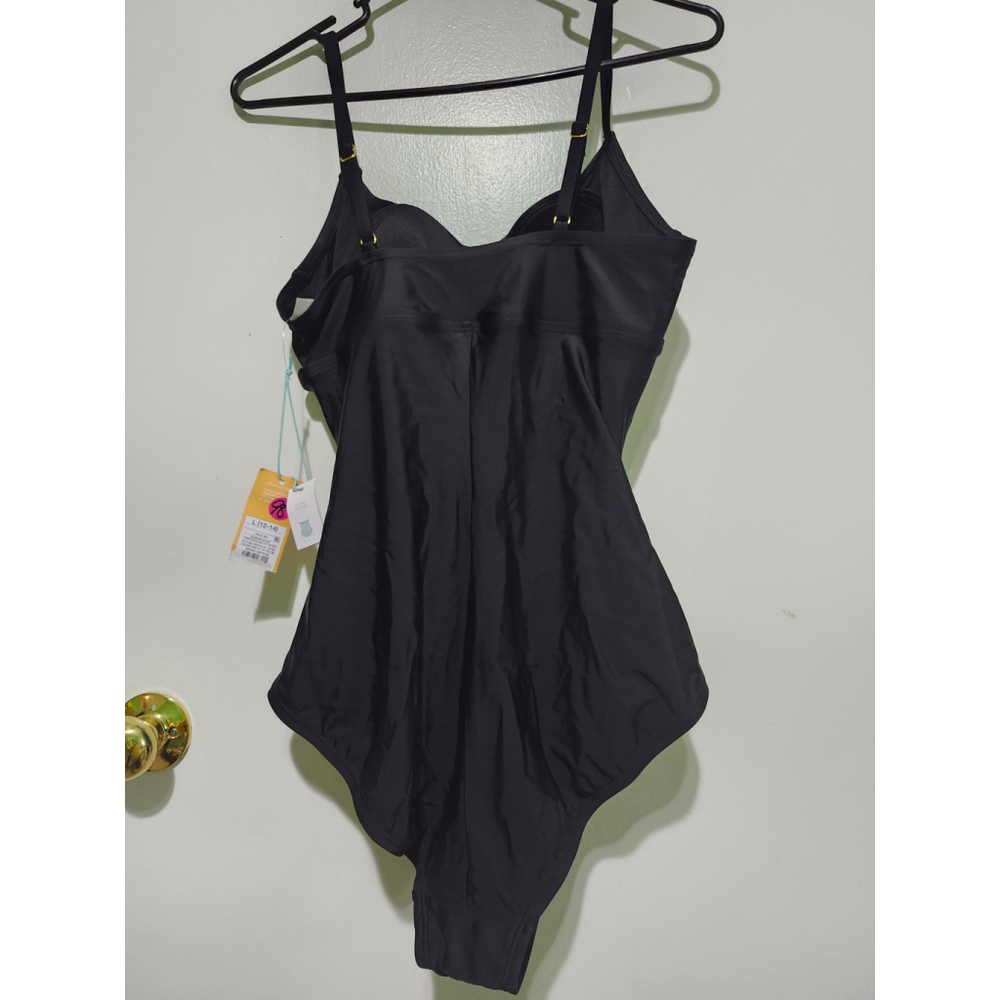 Kona Sol Swimsuit One Piece Black Size Large - Picture 5 of 6